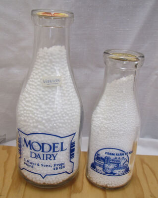 Model Dairy QT & PT, blue a.c.l. fronts & reverses the same