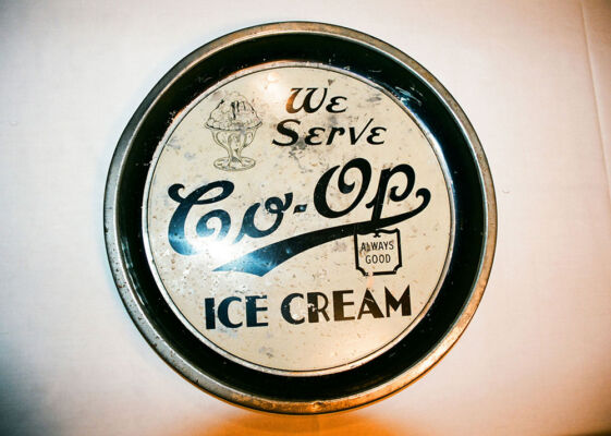 Sask. Co-op Creamery ice cream serving tray